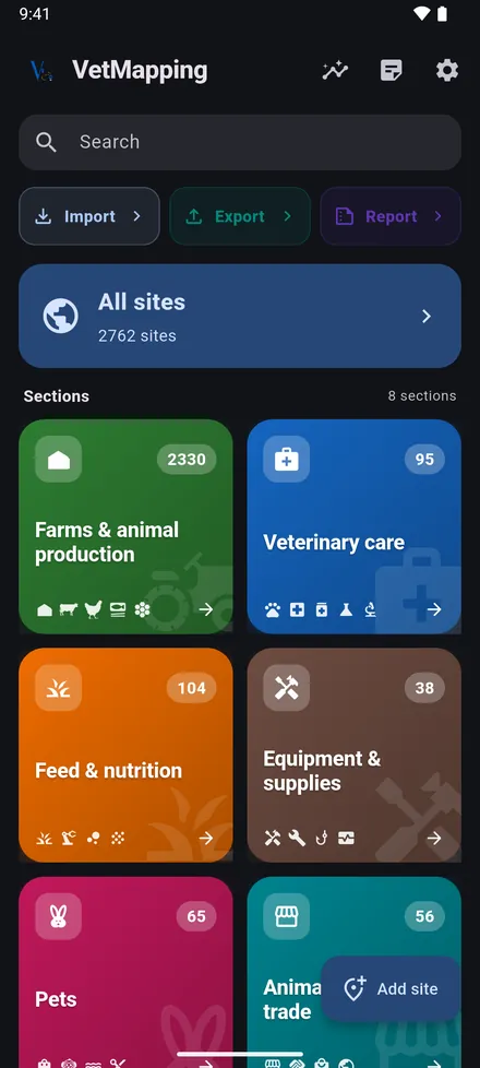 Settings › Theme: Auto follows your phone, or choose Light or Dark.