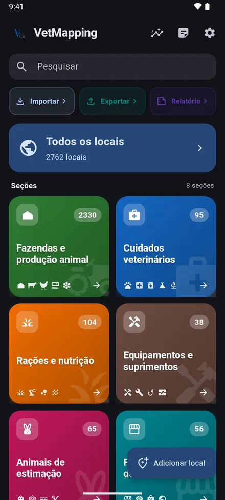 Configurações › Tema: Automático acompanha o telemóvel, ou escolha Claro ou Escuro.